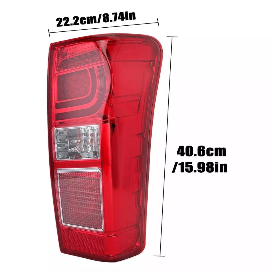 2X LED RED LENS REAR TAIL LIGHT BRAKE LAMP FOR ISUZU DMAX PICKUP 2018-2021 UK